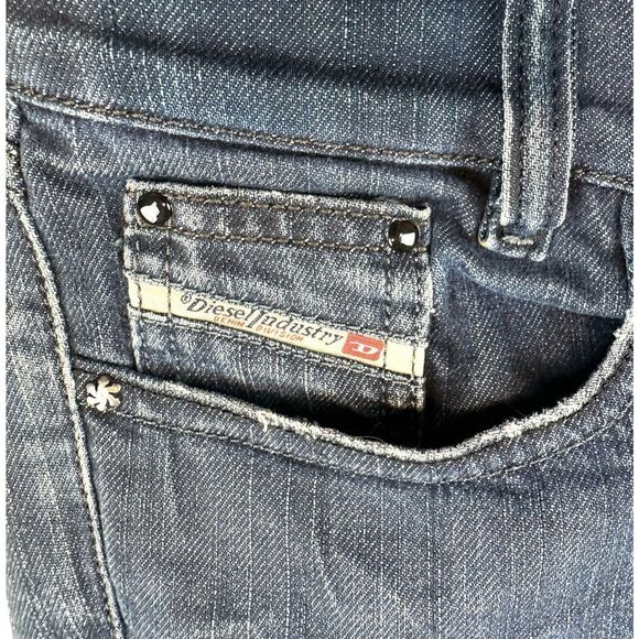 Diesel Dark Blue Louvely Stretch Denim Jeans Women's W: 28 L: 32 Read‎ - Picture 5 of 12